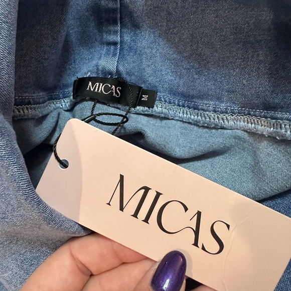 Micas Sleeveless Denim Top NWT - Picture 4 of 5